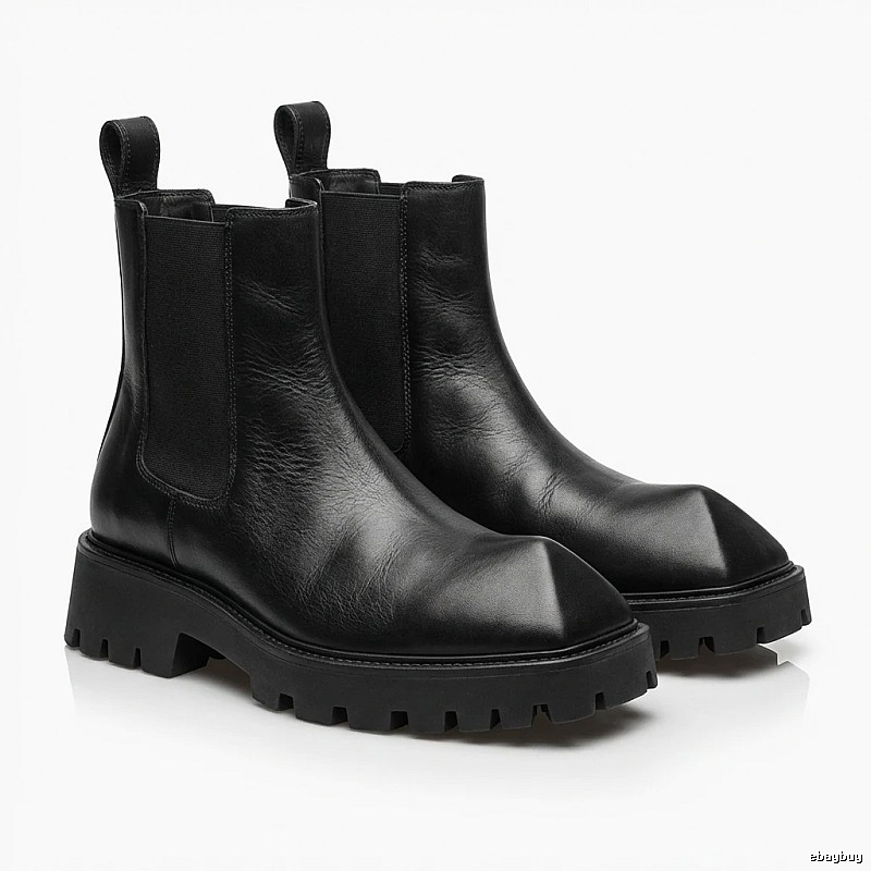 Balenciaga Geometric Style Ankle Boots