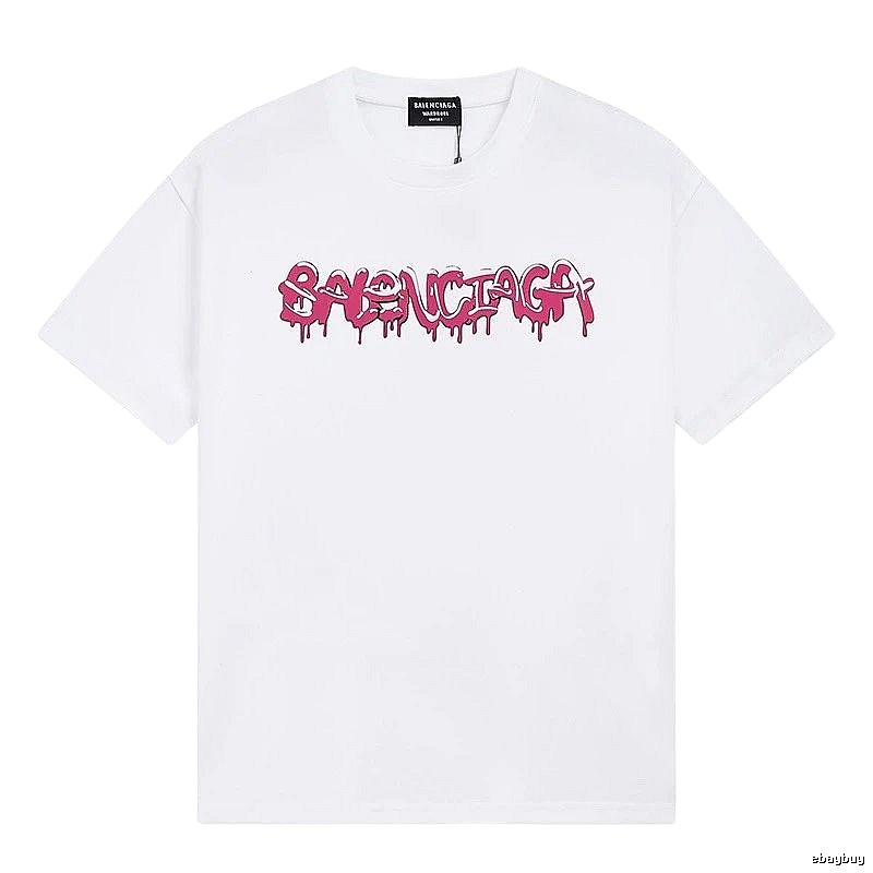 Balenciaga Graffiti Street Style White T-shirt