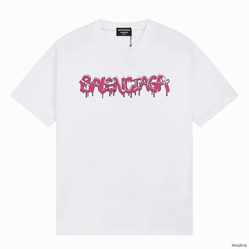 Balenciaga graffiti-style white T-shirt
