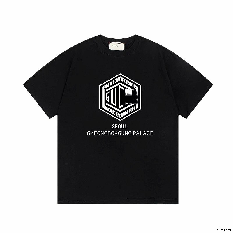Balenciaga Graphic Printed Cool & Trendy Black Short-sleeve T-shirt