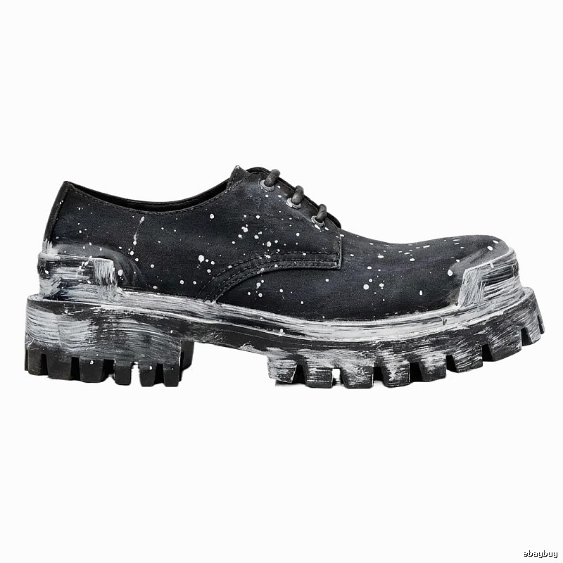 Balenciaga ink-splashing style thick-soled shoes