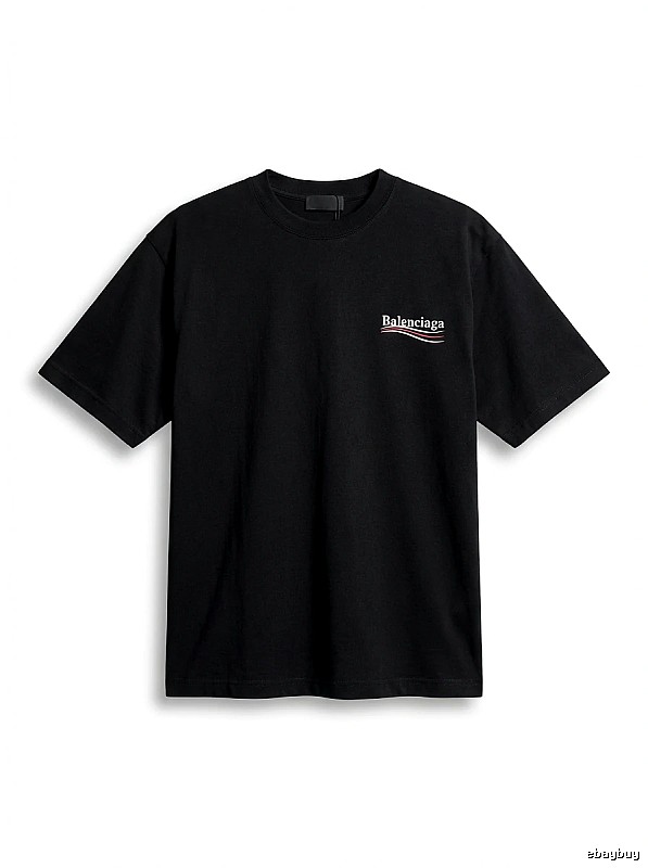 Balenciaga minimalist style black T-shirt