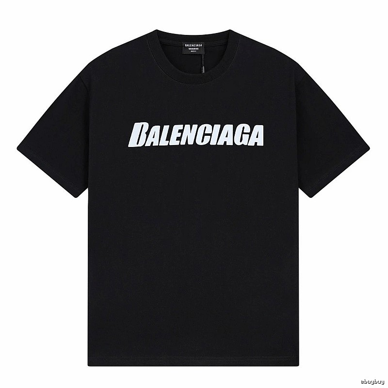 Balenciaga minimalist style black T-shirt