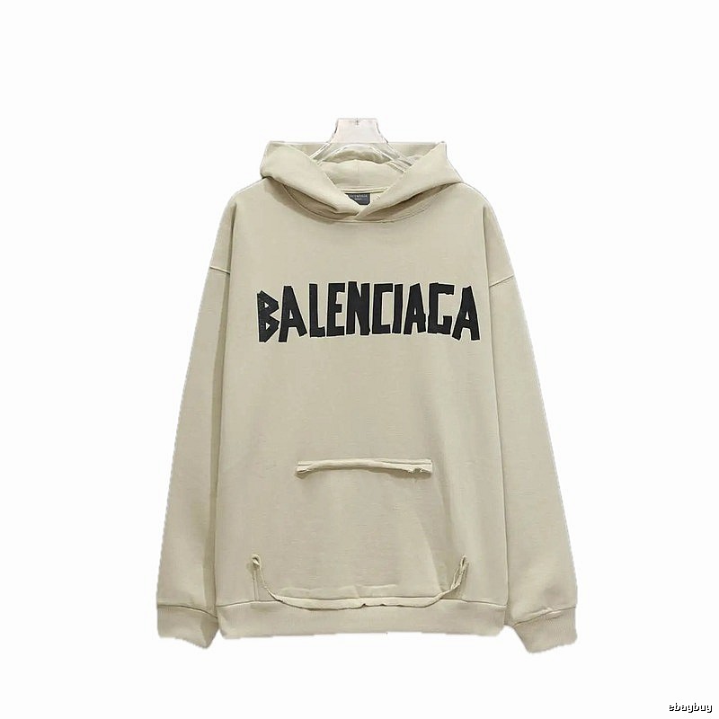Balenciaga minimalist style off-white sweatshirt
