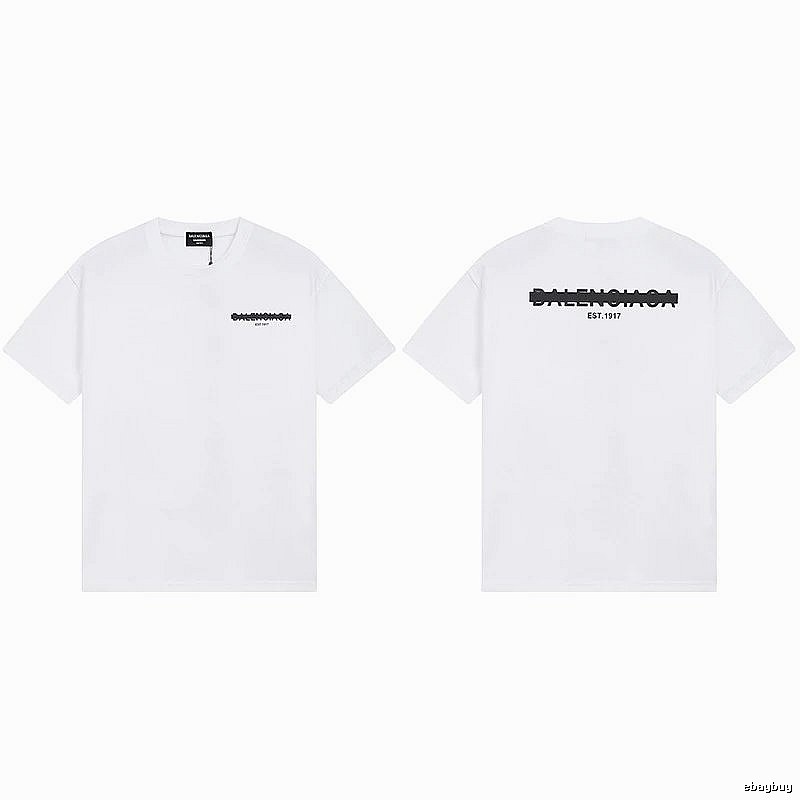 Balenciaga minimalist style white T-shirt