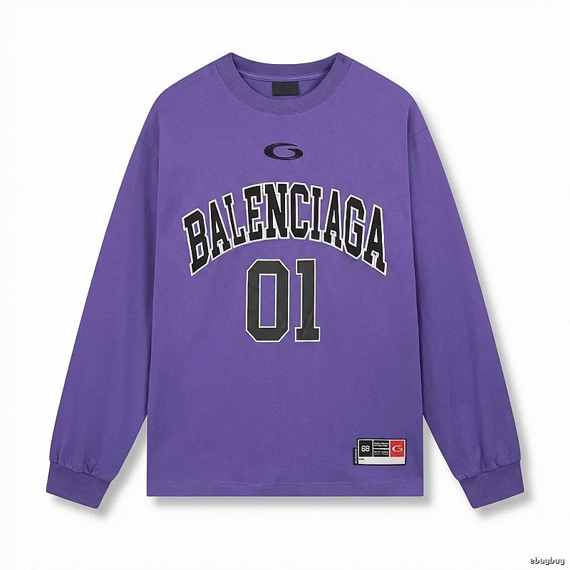 Balenciaga preppy style purple sweatshirt