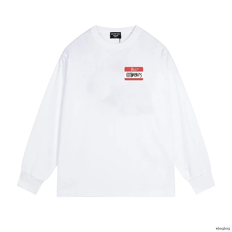 Balenciaga Printed Casual White T-shirt