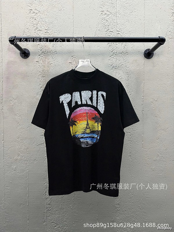 Balenciaga printed retro-style T-shirt