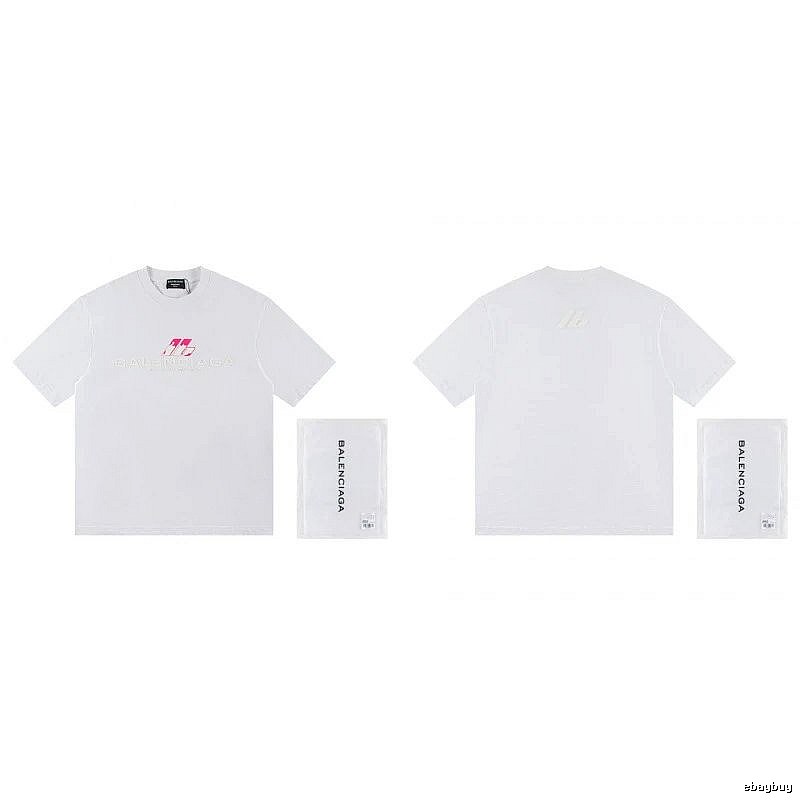 Balenciaga Printed Streetwear-style White T-Shirt