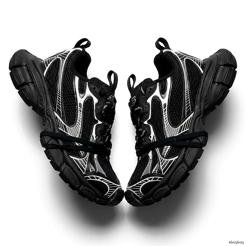 Balenciaga retro black and grey sports shoes
