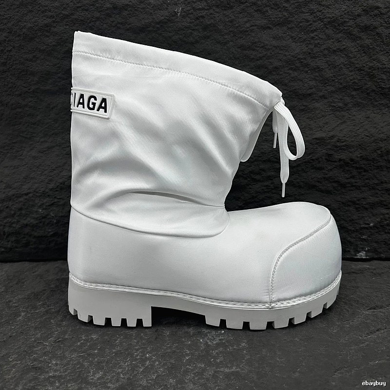 Balenciaga White Padded Boot with White Padded Boot Detail