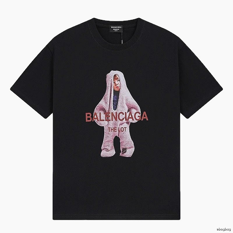 Balenciaga's childlike black T-shirt.