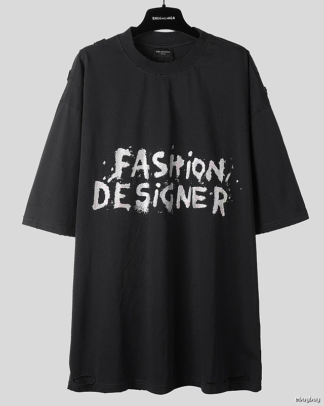 Balenciaga's trendy and cool black T-shirt