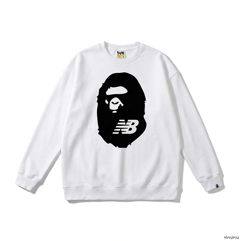 Bape Ape Head Classic White Sweatshirt