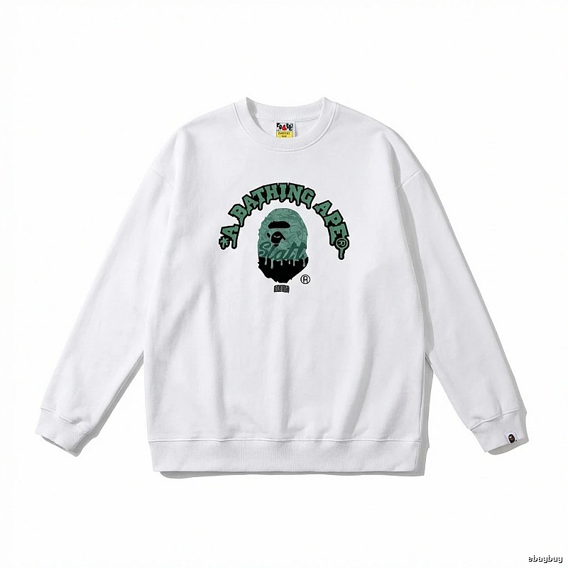 Bape Ape Head Cool White Sweatshirt