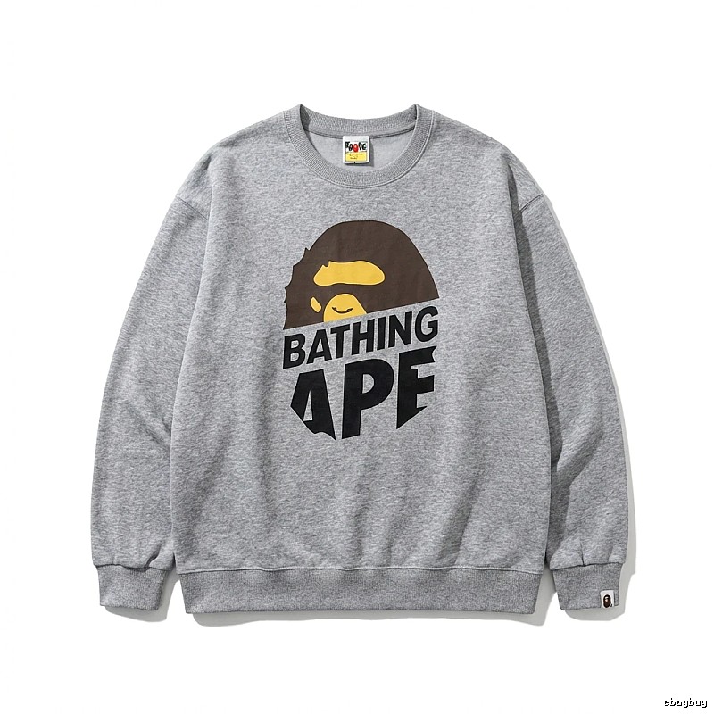 Bape Ape Head Grey Sweatshirt