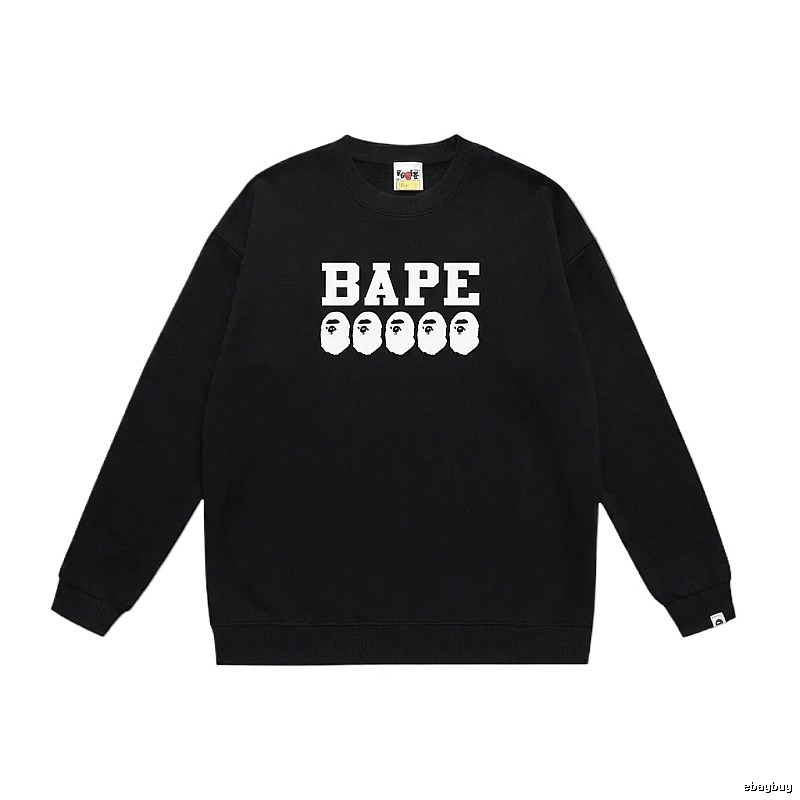 BAPE Ape Head Simple Black Sweatshirt