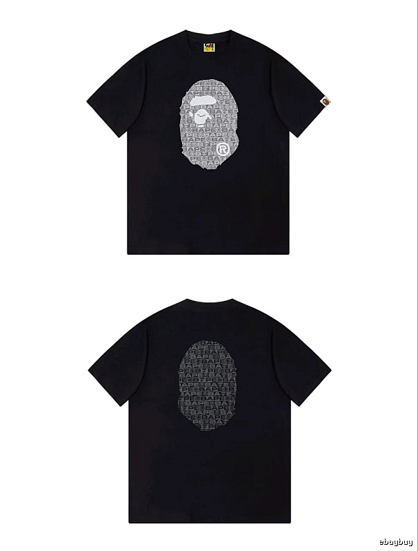 Bape Ape Head Trendy and Cool Black T-shirt