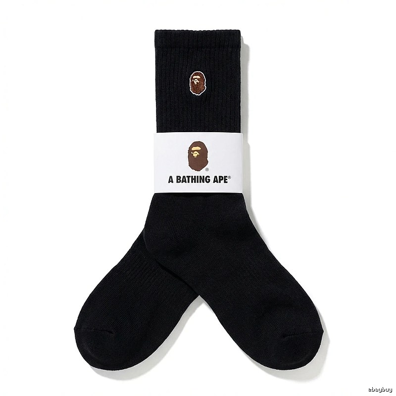 Bape Ape Head Trendy Black Socks