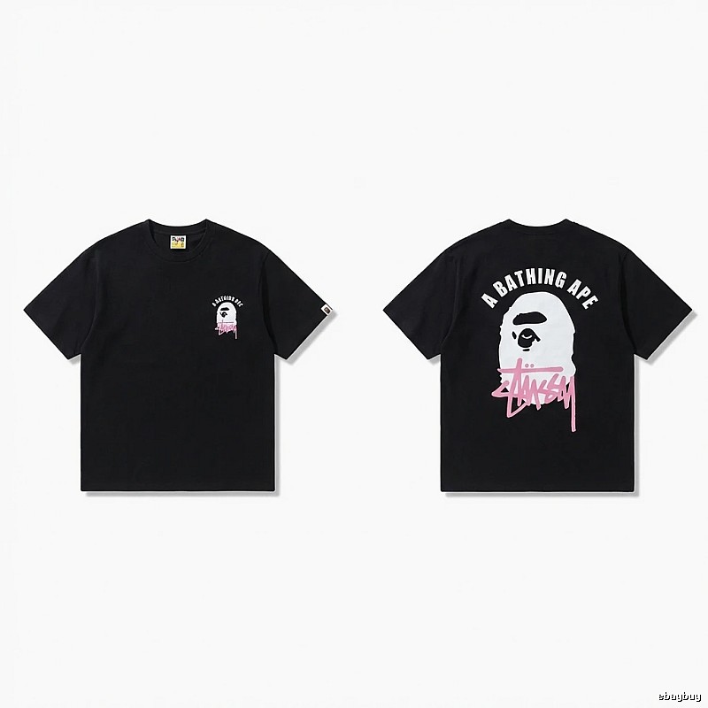 Bape Ape Head Trendy Cool Black T-shirt