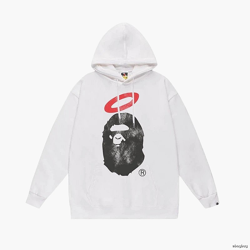 Bape Ape Head Trendy Cool Style White Sweatshirt