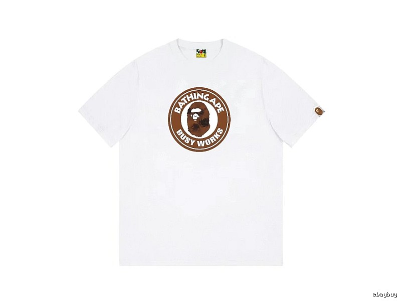 Bape Ape Head white short-sleeved shirt