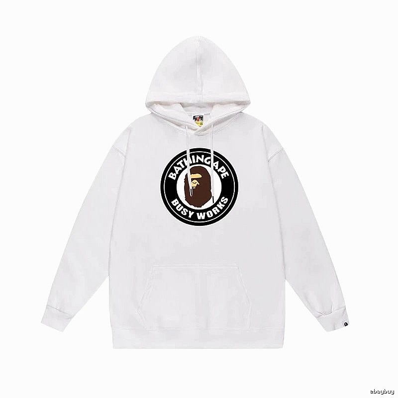 Bape Black Label Casual Style White Hoodie