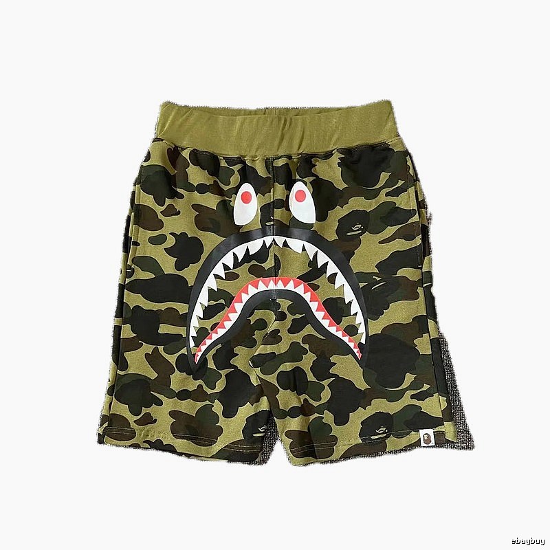 Bape camouflage shark-style shorts