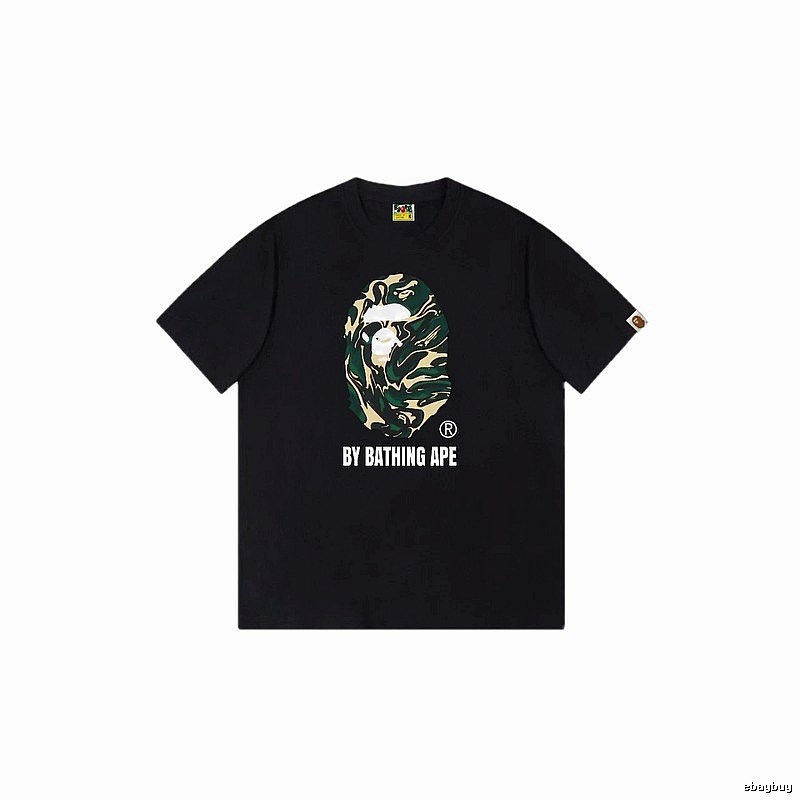 Bape camouflage style black T-shirt