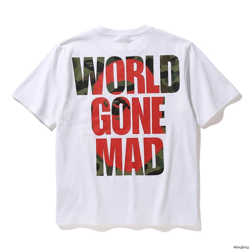 Bape camouflage style white T-shirt