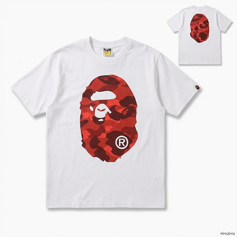 Bape camouflage style white T-shirt