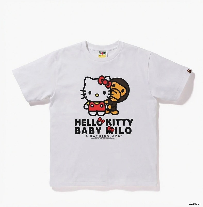 Bape Co-branded Cartoon White T-shirt