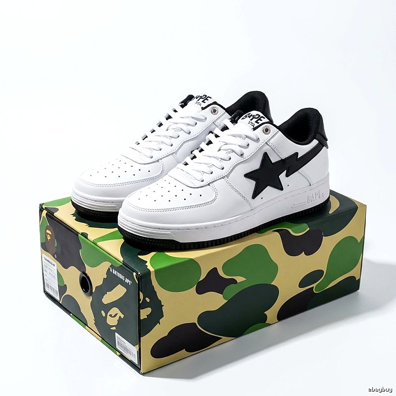 Bape Lightning Simple White Sneakers
