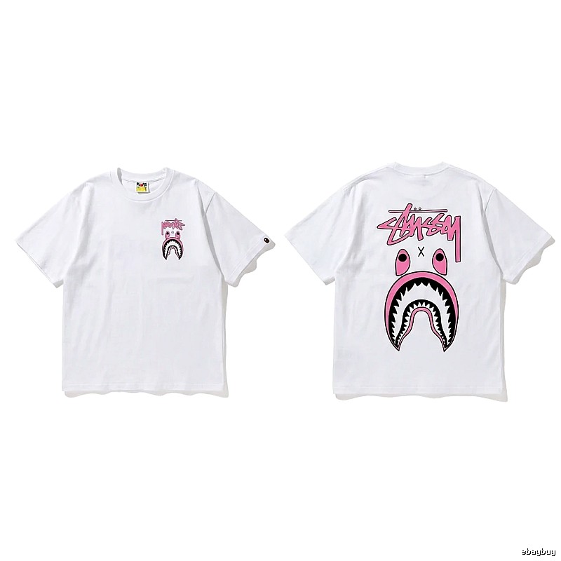 Bape Shark Co-branded White T-shirt