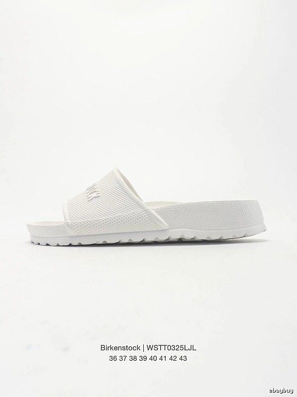 Birkenstock Minimalist Casual Style White Slide Sandals