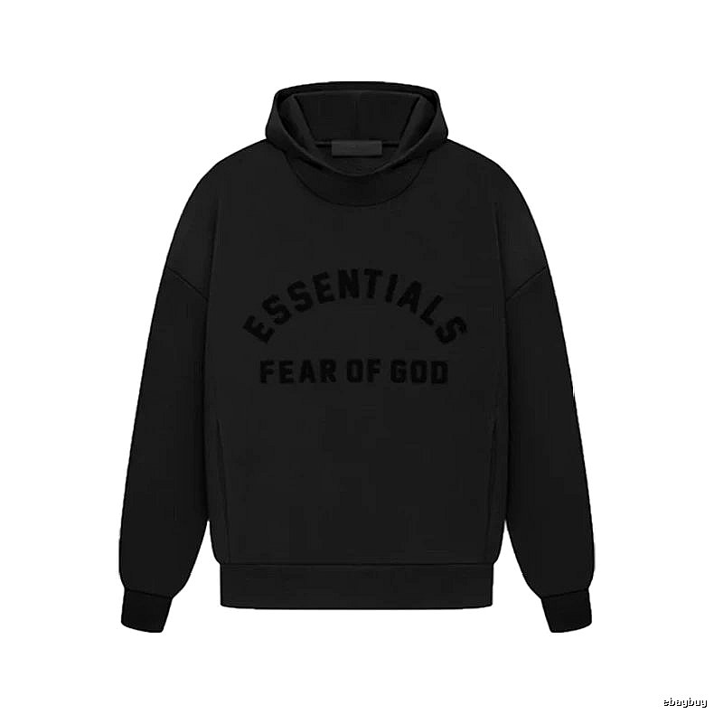 Black Winter Fleece Hoodie for Casual Layers