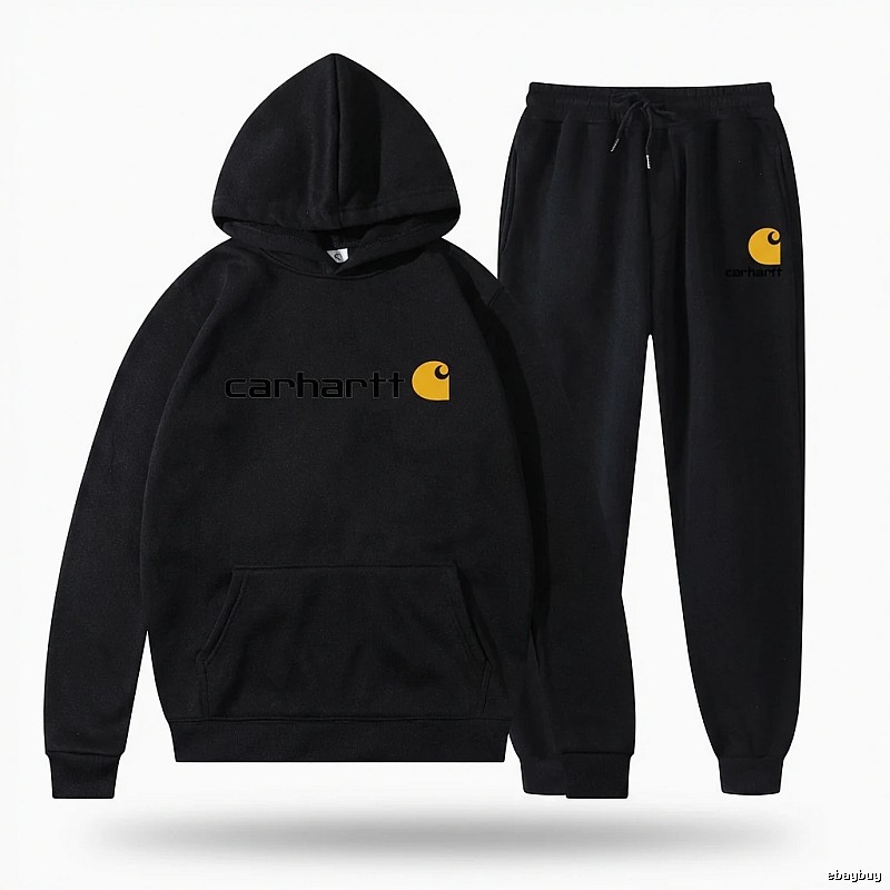 Carhartt basic black sweatshirt suit
