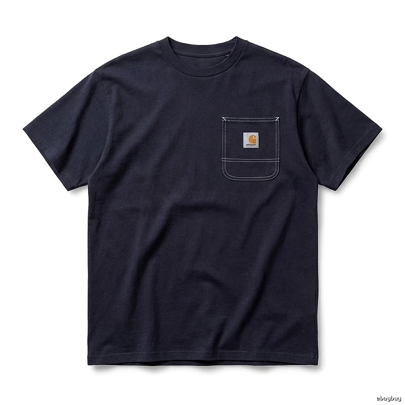 Carhartt minimalist style navy blue T-shirt