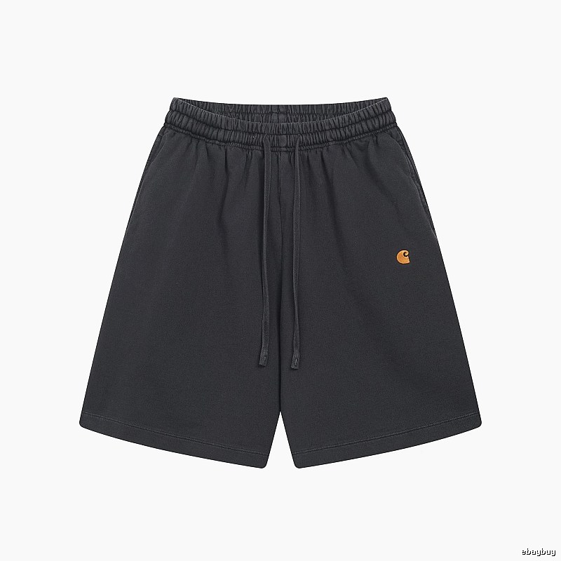 Carhartt Small Logo Workwear Style Carbon Black Casual Shorts