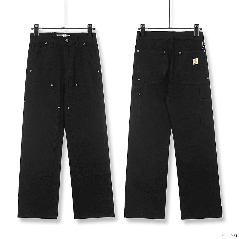 Carhartt workwear style black long trousers