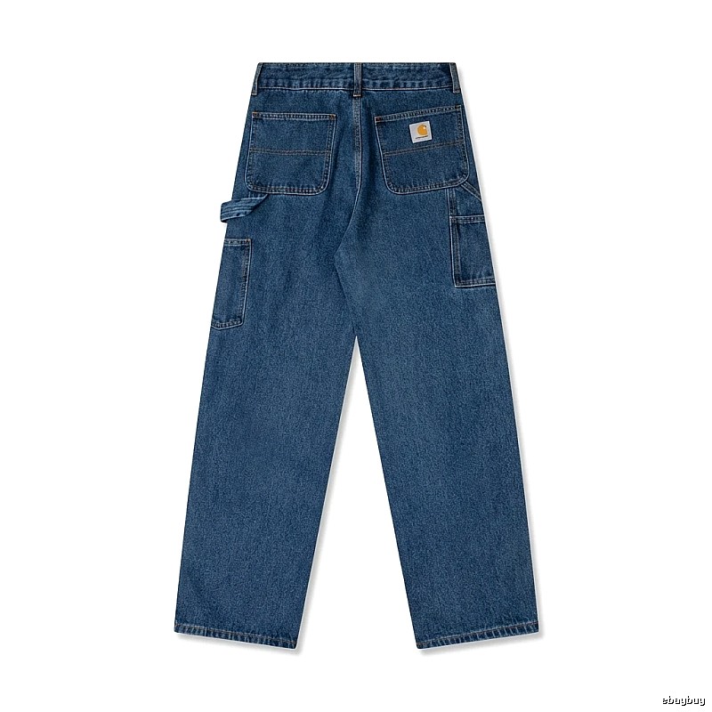Carhartt workwear style dark blue jeans