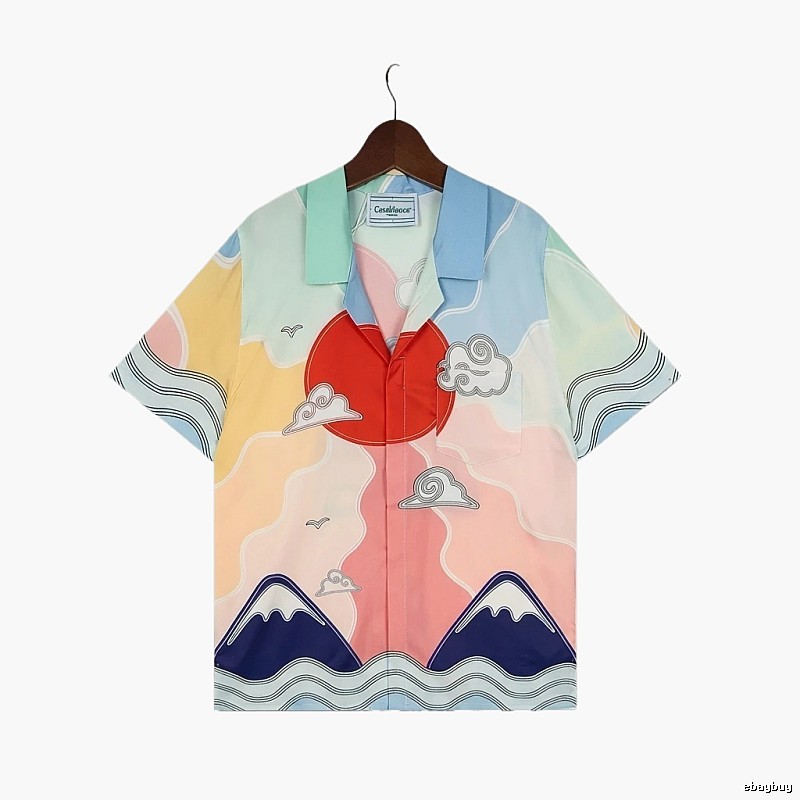 Casablanca Floral Print Short-Sleeve Shirt