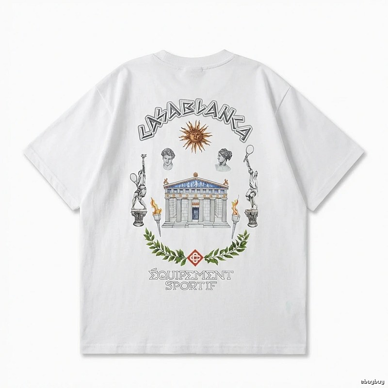 Casablanca Greek-style white T-shirt