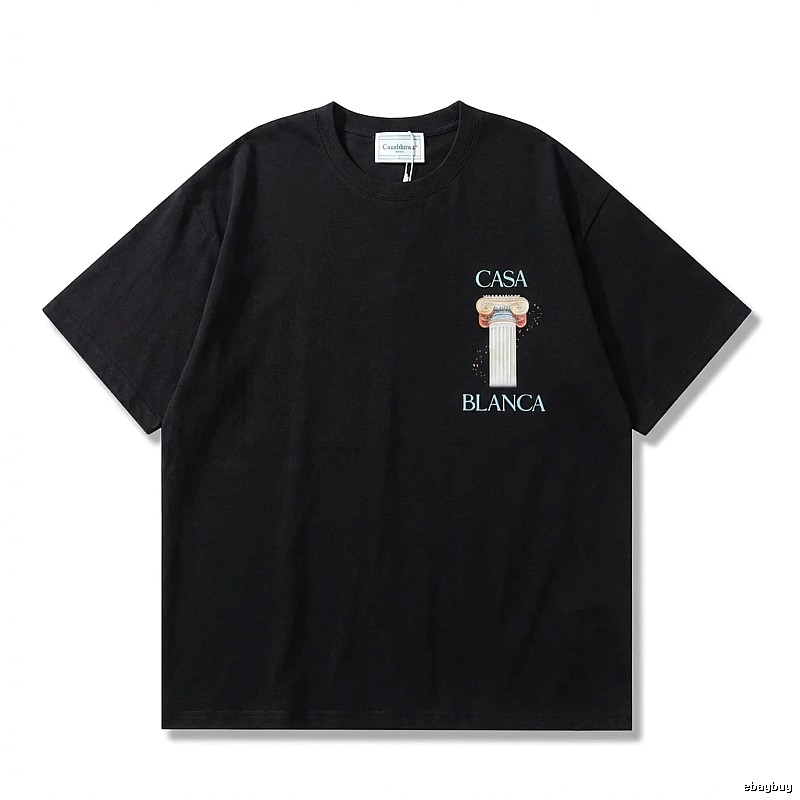 Casablanca Print Retro Black T-shirt