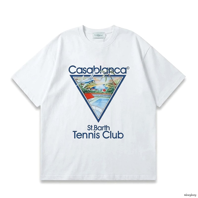 Casablanca Printed Casual White T-shirt