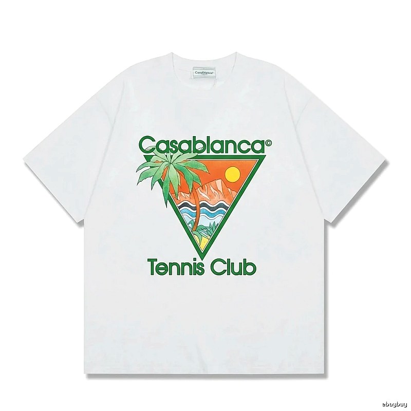 Casablanca Printed Casual White T-shirt
