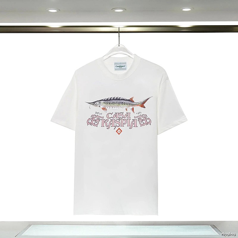 Casablanca - printed retro - style white T - shirt