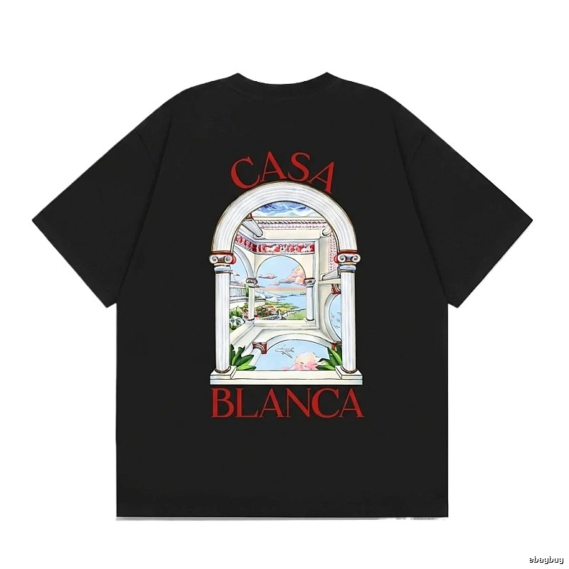 Casablanca retro style black T-shirt