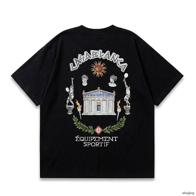 Casablanca retro style black T-shirt