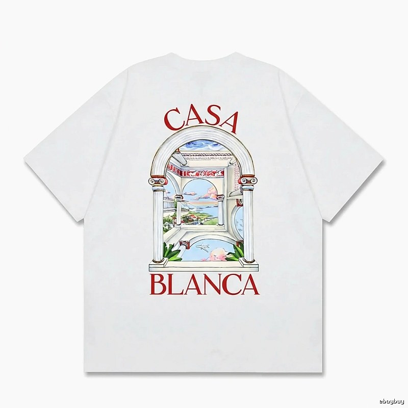 Casablanca retro style white T-shirt
